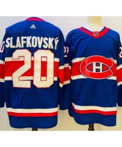 Canadiens 20 Slafkovsky Blue Adidas Men Jersey