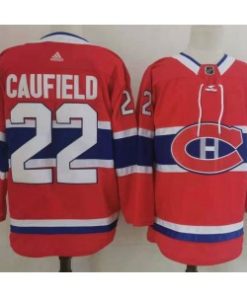 Canadiens 22 Cole Caufield Red Adidas Men Jersey