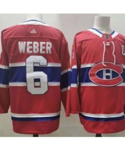 Canadiens 6 Shea Weber Red Adidas Men Jersey