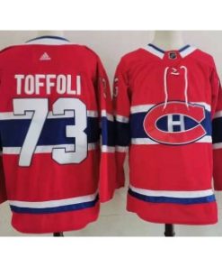 Canadiens 73 Toffoli Red Adidas Men Jersey