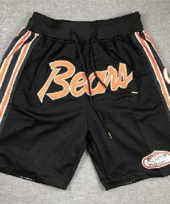 Chicago Bears Black Just Don Shorts(Run Small)