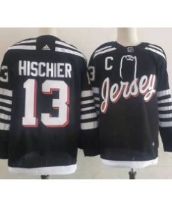 Devils 13 Nico Hischier Black 2022 New Men Jersey