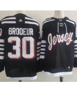 Devils 30 Martin Brodeur Black 2022 New Men Jersey