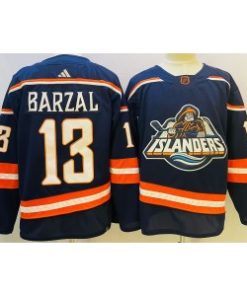 Islanders 13 Mathew Barzal Blue 2022-23 Retro Men Jersey