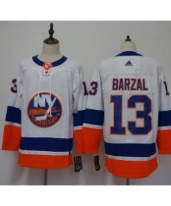 Islanders 13 Mathew Barzal White Men Jersey