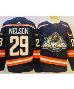 Islanders 29 Brock Nelson Blue 2022-23 Retro Men Jersey
