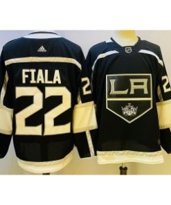 Kings 22 Fiala Black Men Jersey