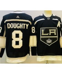 Kings 8 Drew Doughty Black Adidas Men Jersey