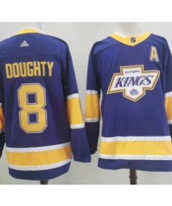 Kings 8 Drew Doughty Blue Retro Men Jersey