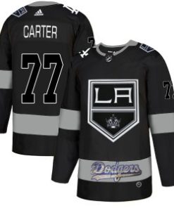 LA Kings With Dodgers 77 Jeff Carter Black Adidas Men Jersey