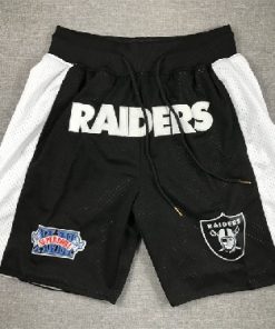 Las Vegas Raiders Black Just Don Shorts(Run Small)