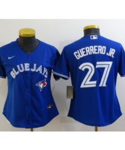 MLB Blue Jays 27 Vladimir Guerrero Jr. Royal Cool Base Women Jersey