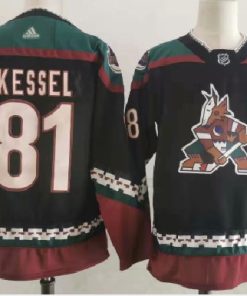 Men's Arizona Coyotes #81 Phil Kessel Throwback Kachina Black Jersey