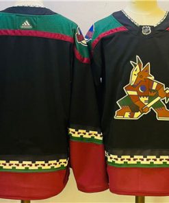 Men's Arizona Coyotes Blank Black Stitched Jersey