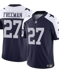 Men's Dallas Cowboys #27 Royce Freeman Navy White F.U.S.E Thanksgiving Vapor Untouchable Limited Stitched Football Jersey