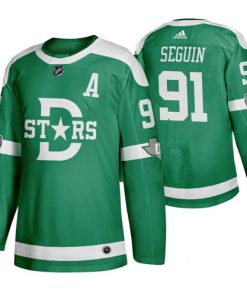 Men's Dallas Stars 91 Tyler Seguin Green 2020 Winter Classic Adidas Jersey