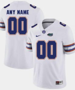 Men's Florida Gators Custom White Jersey