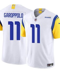 Men's Los Angeles Rams #11 Jimmy Garoppolo White 2024 F.U.S.E. Vapor Untouchable Football Stitched Jersey