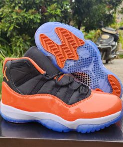 Men's Running Weapon Air Jordan 11 Orange Shoes 079