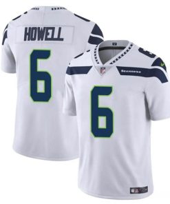 Men's Seattle Seahawks #6 Sam Howell White Vapor Limited Football Stitched Jersey