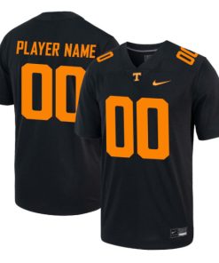 Men's Tennessee Volunteers Customized Black Stitched Game Jersey