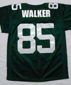 Mitchell And Ness Jets #85 Wesley Walker Green Stitched Throwback Jersey