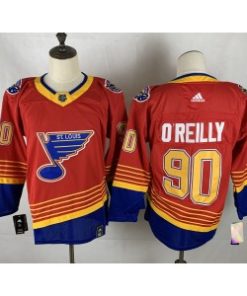 NHL Blues 90 Ryan O'Reilly 2021 Red Reverse Retro Men Jersey