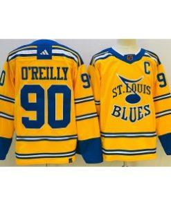 NHL Blues 90 Ryan O'Reilly Yellow 2022-23 Reverse Men Jersey
