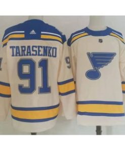 NHL Blues 91 Vladimir Tarasenko Cream 2022 Winter Classic Men Jersey
