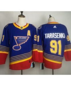 NHL Blues 91 Vladimir Tarasenko Throwback Blue Men Jersey