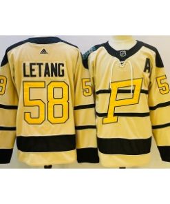 NHL Penguins 58 Kris Letang White 2022-23 Retro Men Jersey1