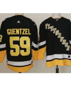 NHL Penguins 59 Jake Guentzel Black 2022 New Adidas Men Jersey