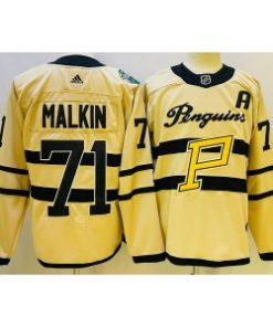 NHL Penguins 71 Evgeni Malkin White 2022-23 Retro Adidas Men Jersey