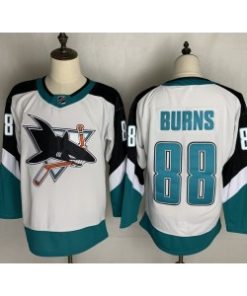 NHL Sharks 88 Brent Burns White New Men Jersey