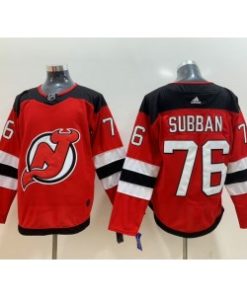 New Jersey Devils 76 P.K. Subban Red Men Jersey