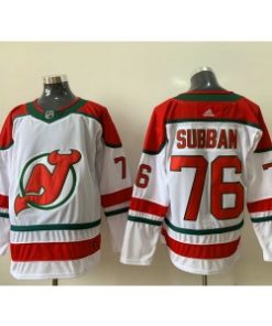 New Jersey Devils 76 P.K. Subban White Alternate Men Jersey