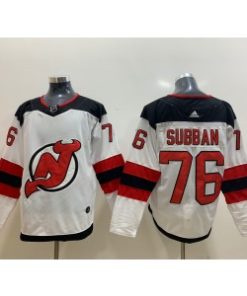 New Jersey Devils 76 P.K. Subban White Men Jersey