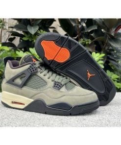 Nike Air Jordan 4 Olive Canvas Shoes