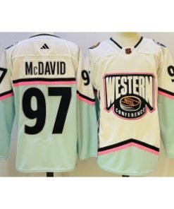 Oilers 97 Connor McDavid White 2023 All-Star Game Men Jersey