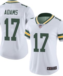 Packers #17 Davante Adams White Color Women's Stitched Jersey