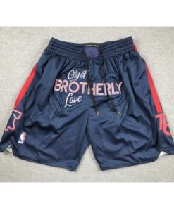 Philadelphia 76ers Navy Shorts(Run Small)