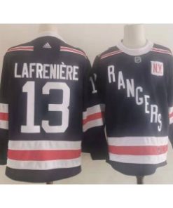 Rangers 13 Lafreniere Navy Men Jersey