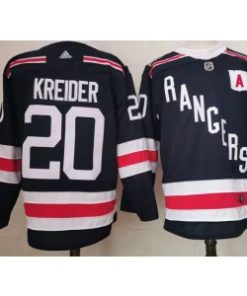 Rangers 20 Chris Kreider Navy Men Jersey