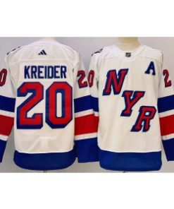 Rangers 20 Chris Kreider White 2024 Stadium Series Men Jersey