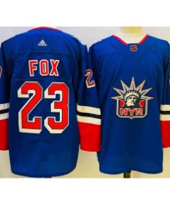 Rangers 23 Adam Fox Blue 2022-23 Retro Men Jersey