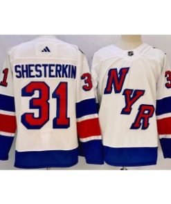 Rangers 31 Igor Shesterkin White 2024 Stadium Series Men Jersey