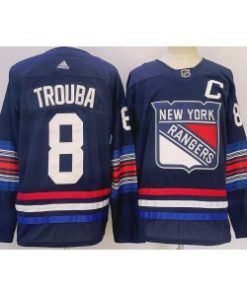 Rangers 8 Trouba Blue 2024 New Men Jersey