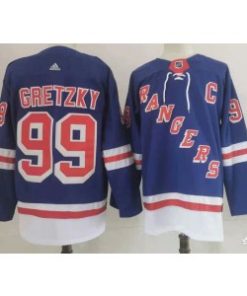 Rangers 99 Wayne Gretzky Blue Men Jersey