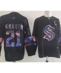 Seattle Kraken 21 Kraken Black Men Jersey