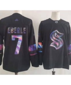 Seattle Kraken 7 Jordan Eberle Black Men Jersey